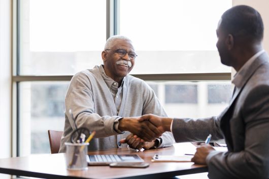 Men shaking hands