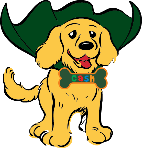 Image of cartoon dog, Cash